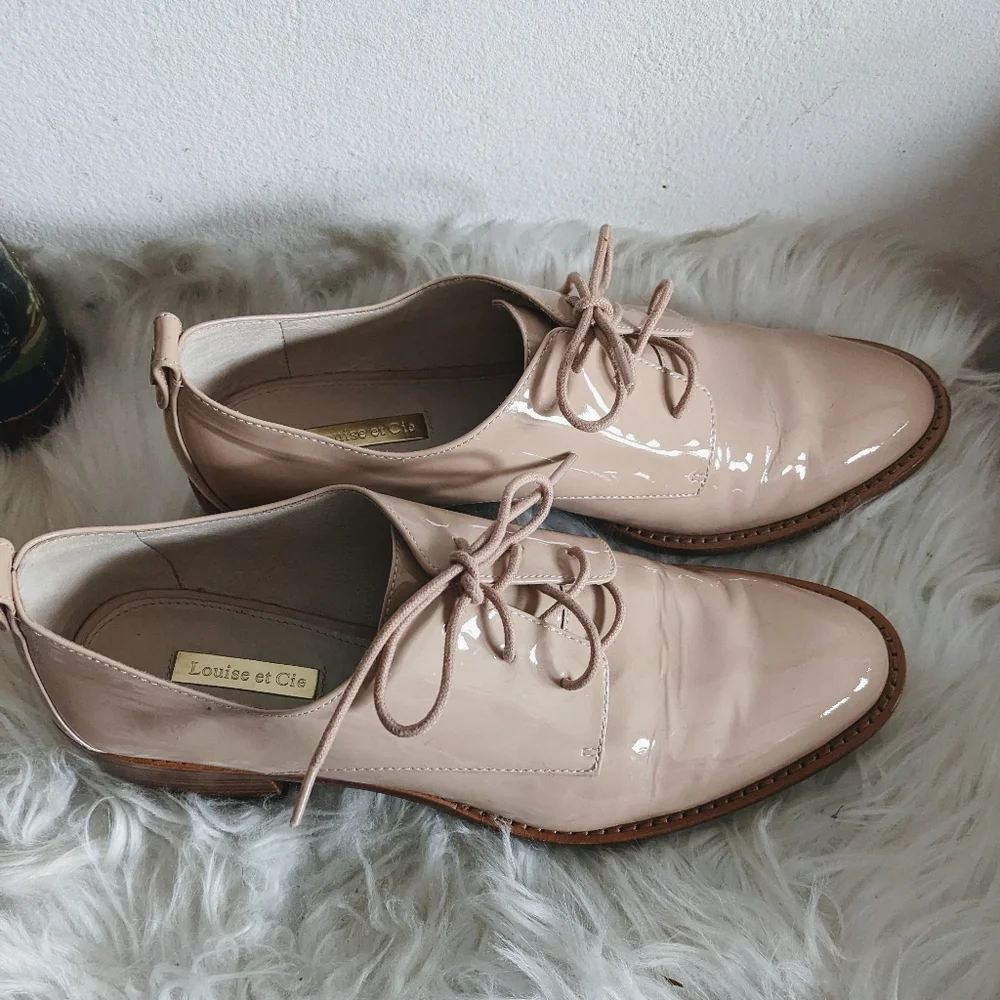 Louis Et Cie Oxford Loafer Shoes Patent Leather Pink 9
